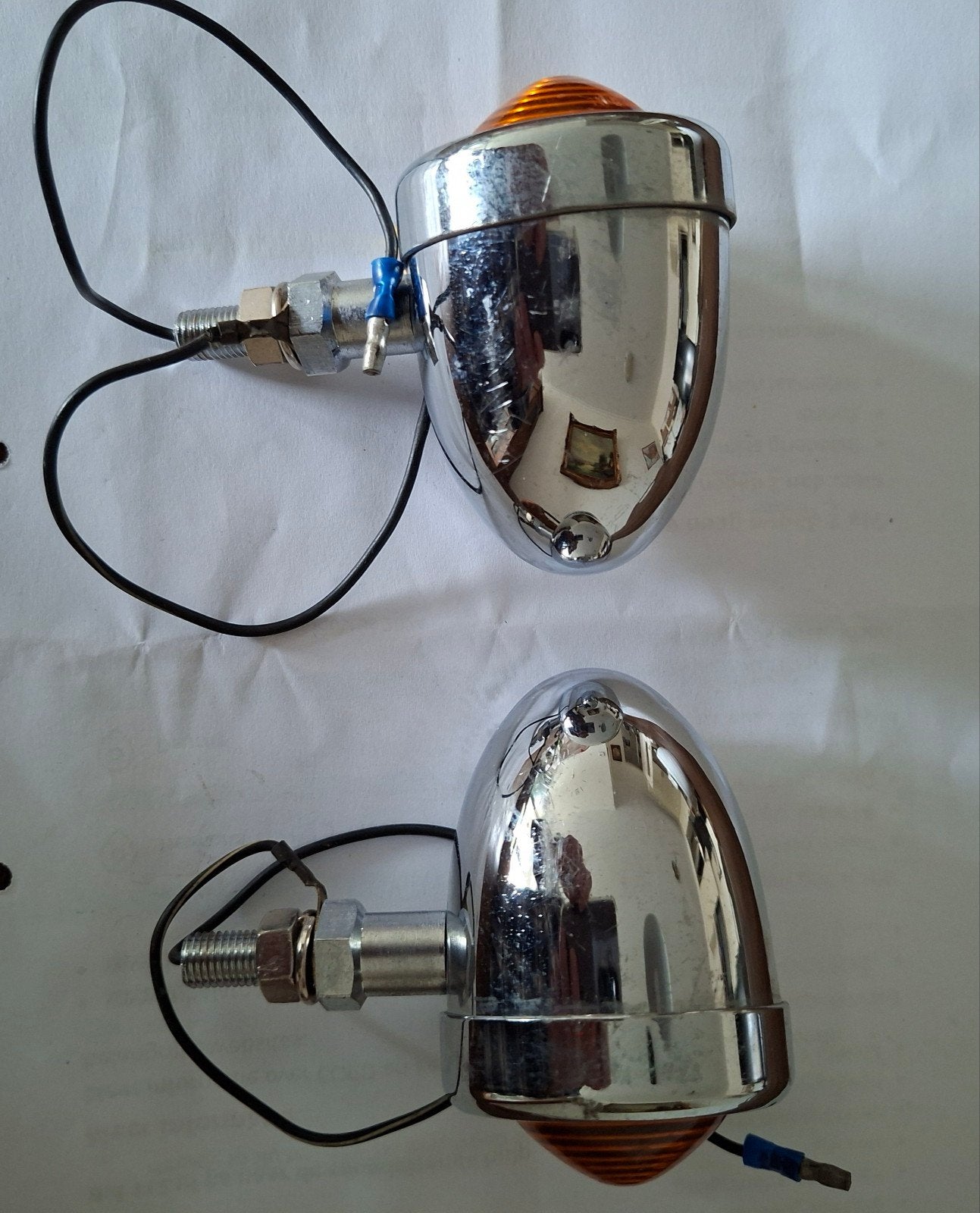 Chroom Richtingaanwijzers voor Motor/Chopper, Motoren, Ophalen, Gebruikt