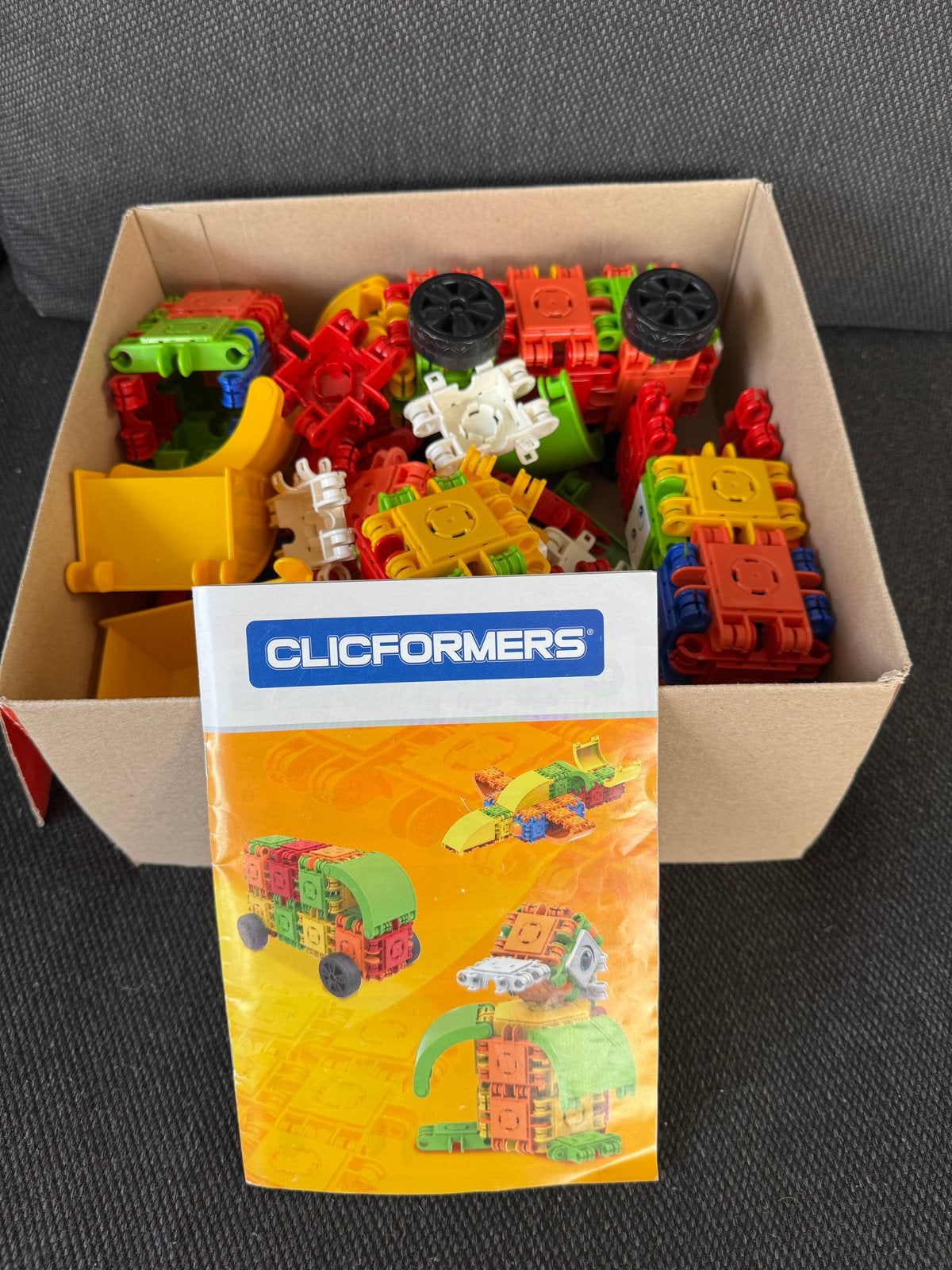 Clicformers bouwblokken set met instructieboekje, Ophalen of Verzenden, Gebruikt, Overige merken