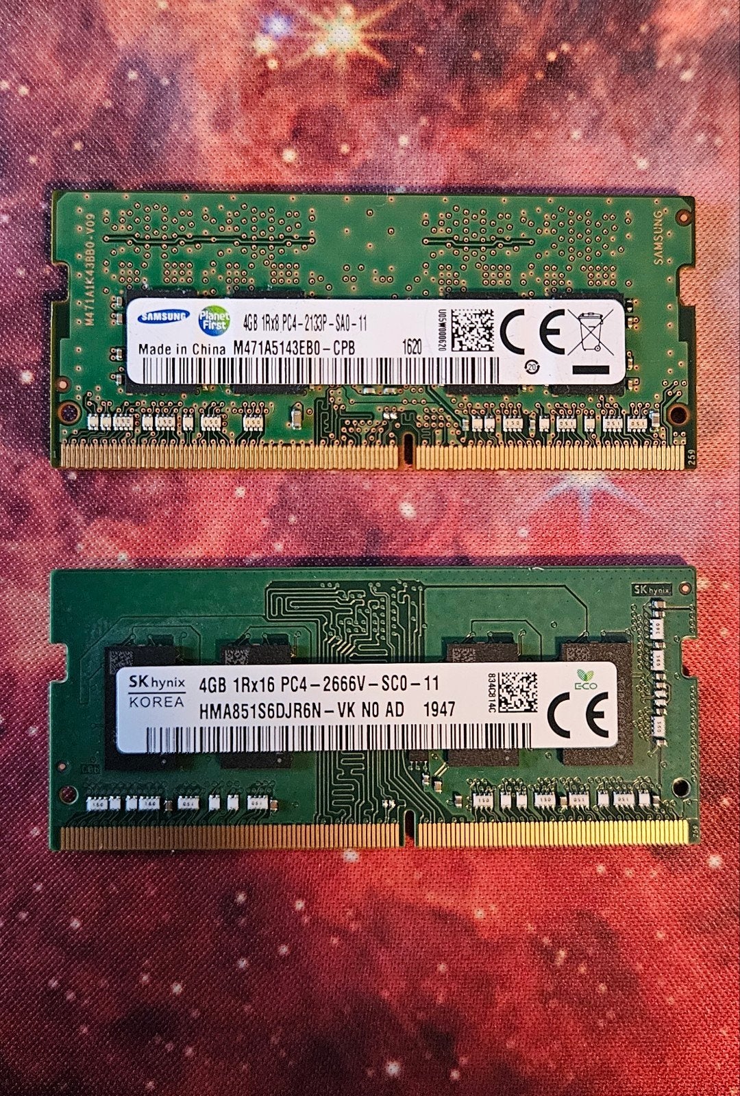2x 4gb ddr4 sodim ram, DDR4, Ophalen of Verzenden, Zo goed als nieuw, Desktop