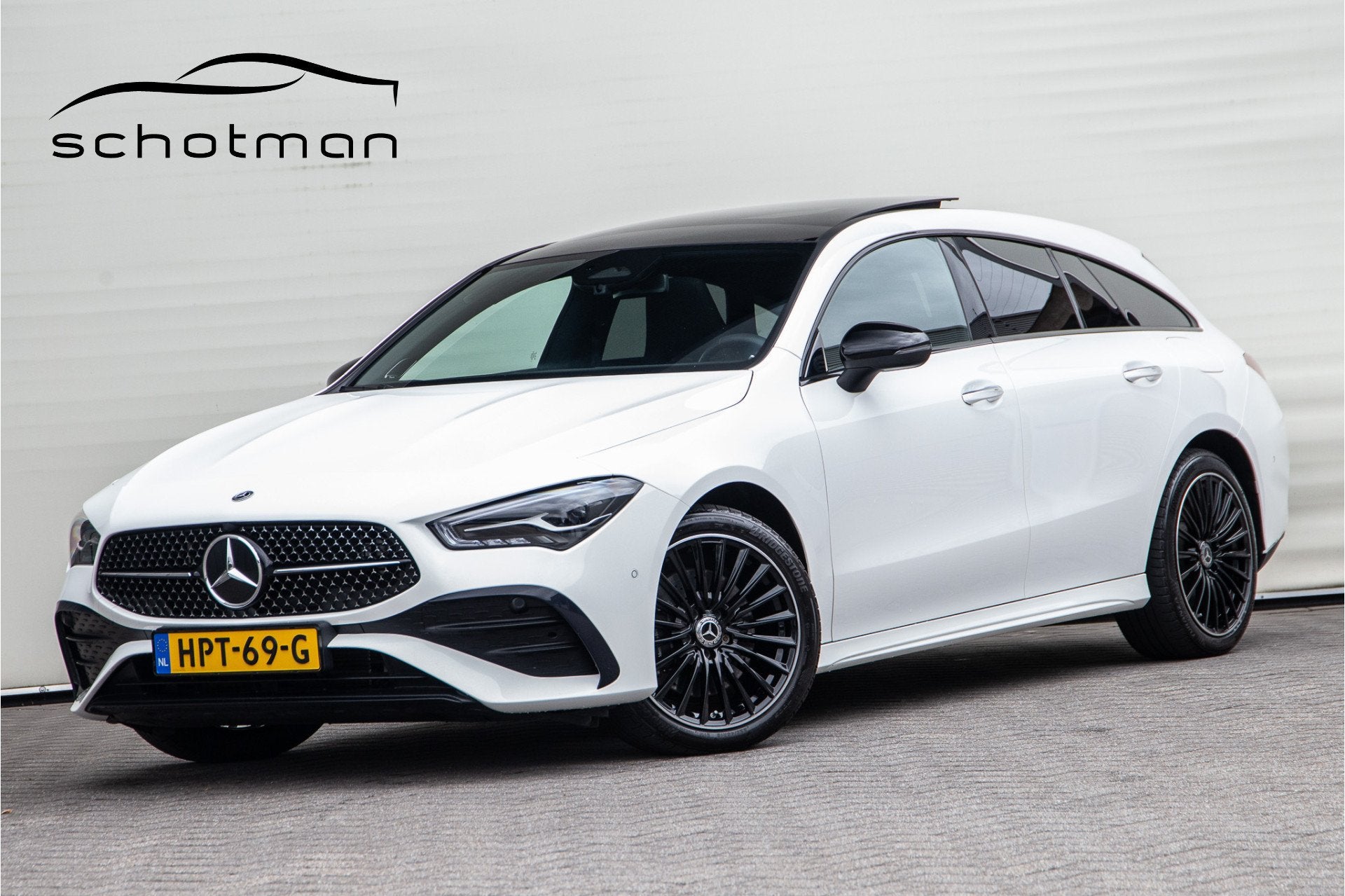 Mercedes-Benz CLA-Klasse Shooting Brake 250 e AMG Premium, N, Gebruikt, Zwart, 4 cilinders, Wit