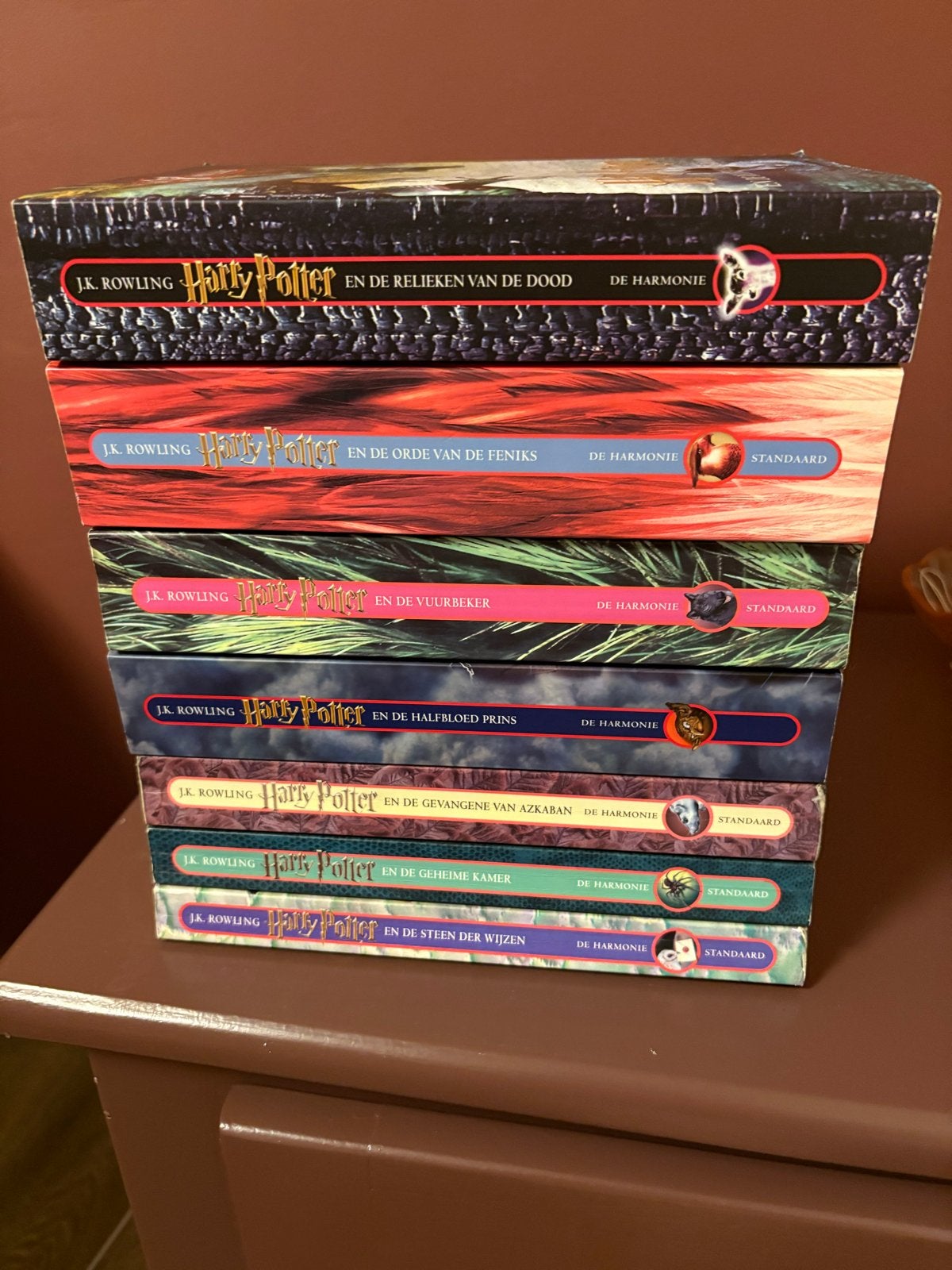 Harry Potter boekenserie (7 delen) - Nederlands - 3 nieuw!, Ophalen of Verzenden, Zo goed als nieuw, Boek of Poster