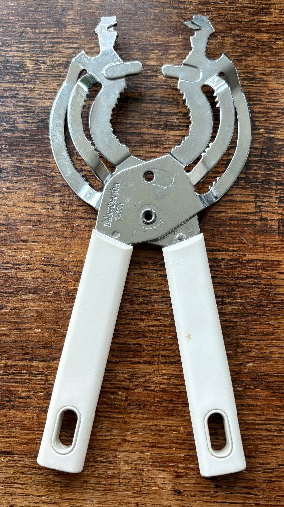 Brabantia universele allesopener, pot-opener, Overige typen, Ophalen of Verzenden, Zo goed als nieuw, Wit