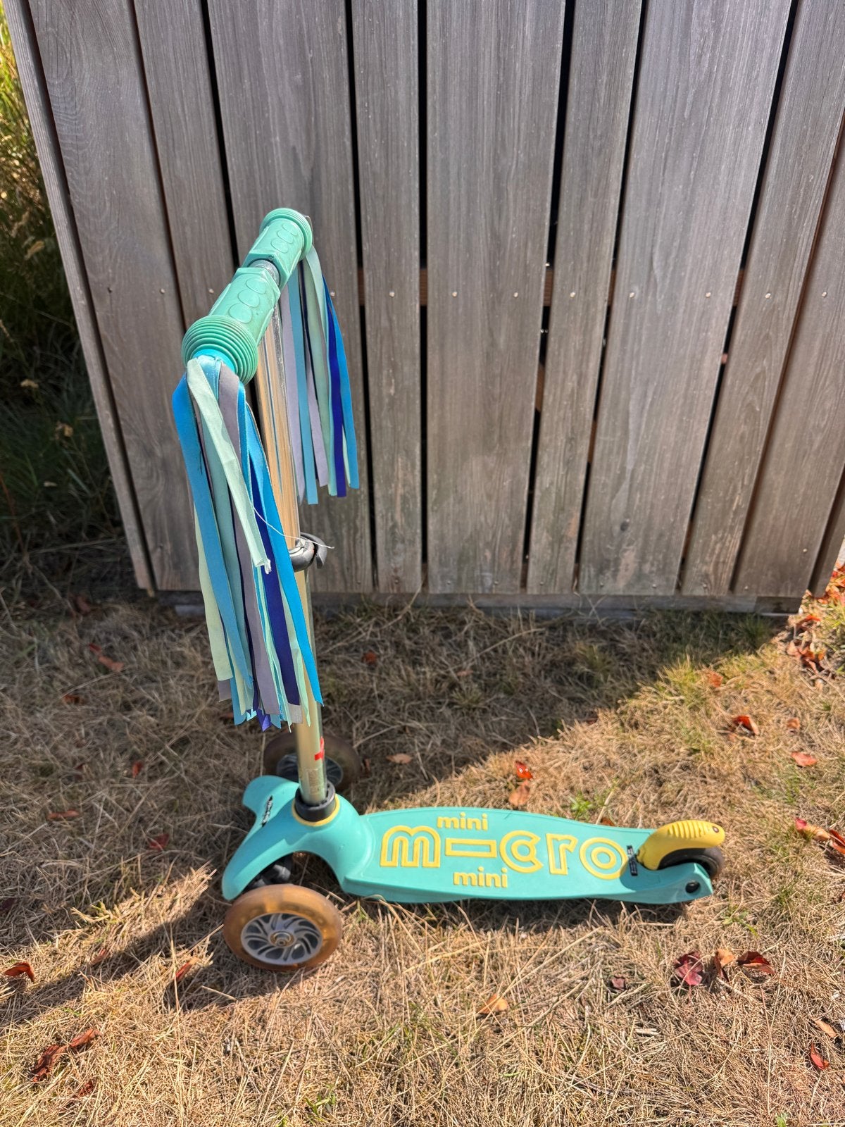 Mini Micro Step - Turquoise met linten, Fietsen en Brommers, Ophalen, Gebruikt, Gewone step