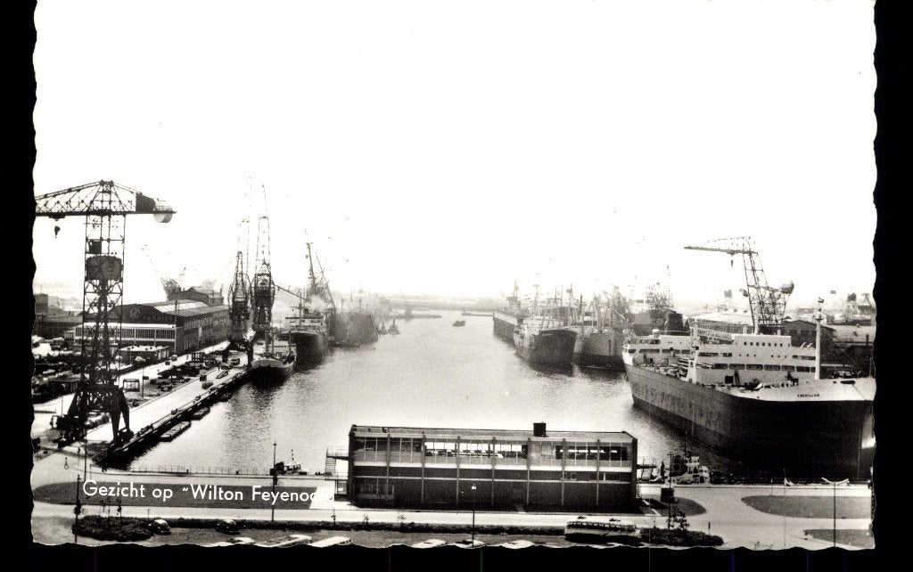 Rotterdam ZH), Scheepswerf Wilton-Feyenoord met schepen 1964, Verzenden, 1960 tot 1980, Ongelopen, Zuid-Holland