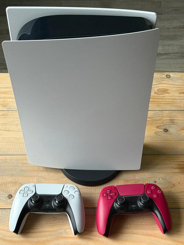 PlayStation 5 Digitale Editie (eerste versie) & 2x dualsense, Ophalen, Gebruikt, Playstation 5 Digital