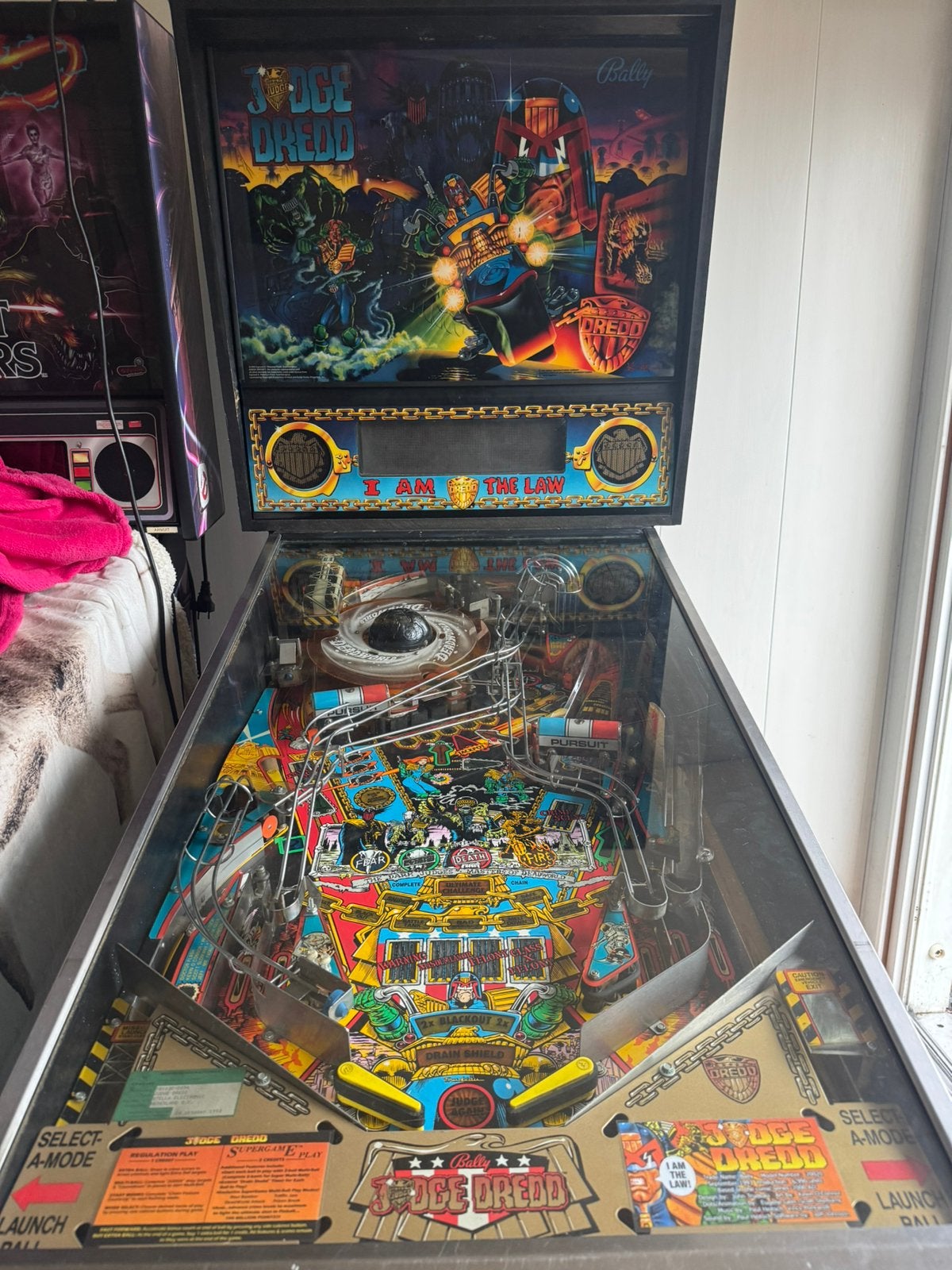 Bally judge dredd flipperkast, Ophalen, Gebruikt, Flipperkast