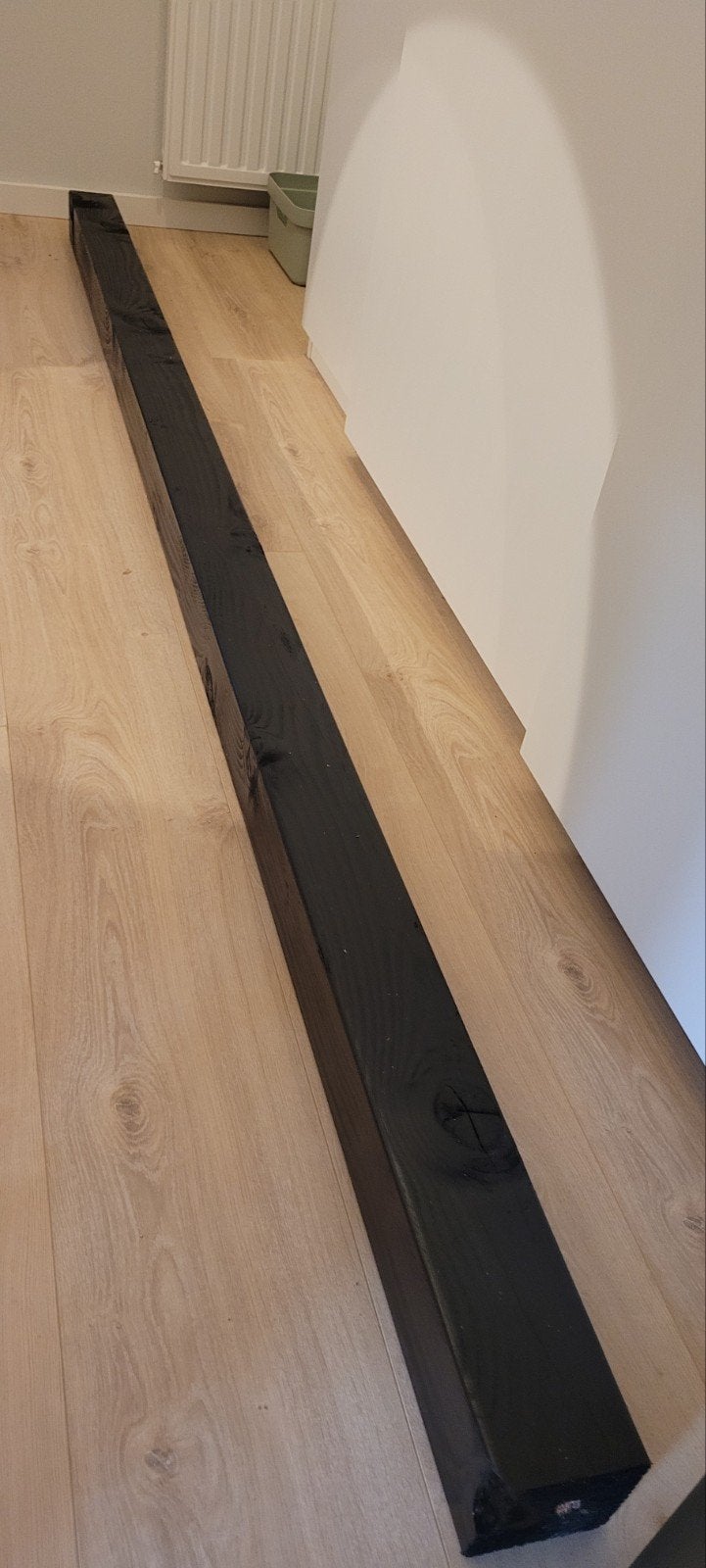 Douglas houten balk 11x11cm, zwart gebeitst, 300cm, Doe-het-zelf en Verbouw, Ophalen, Nieuw, Balk, 50 mm of meer