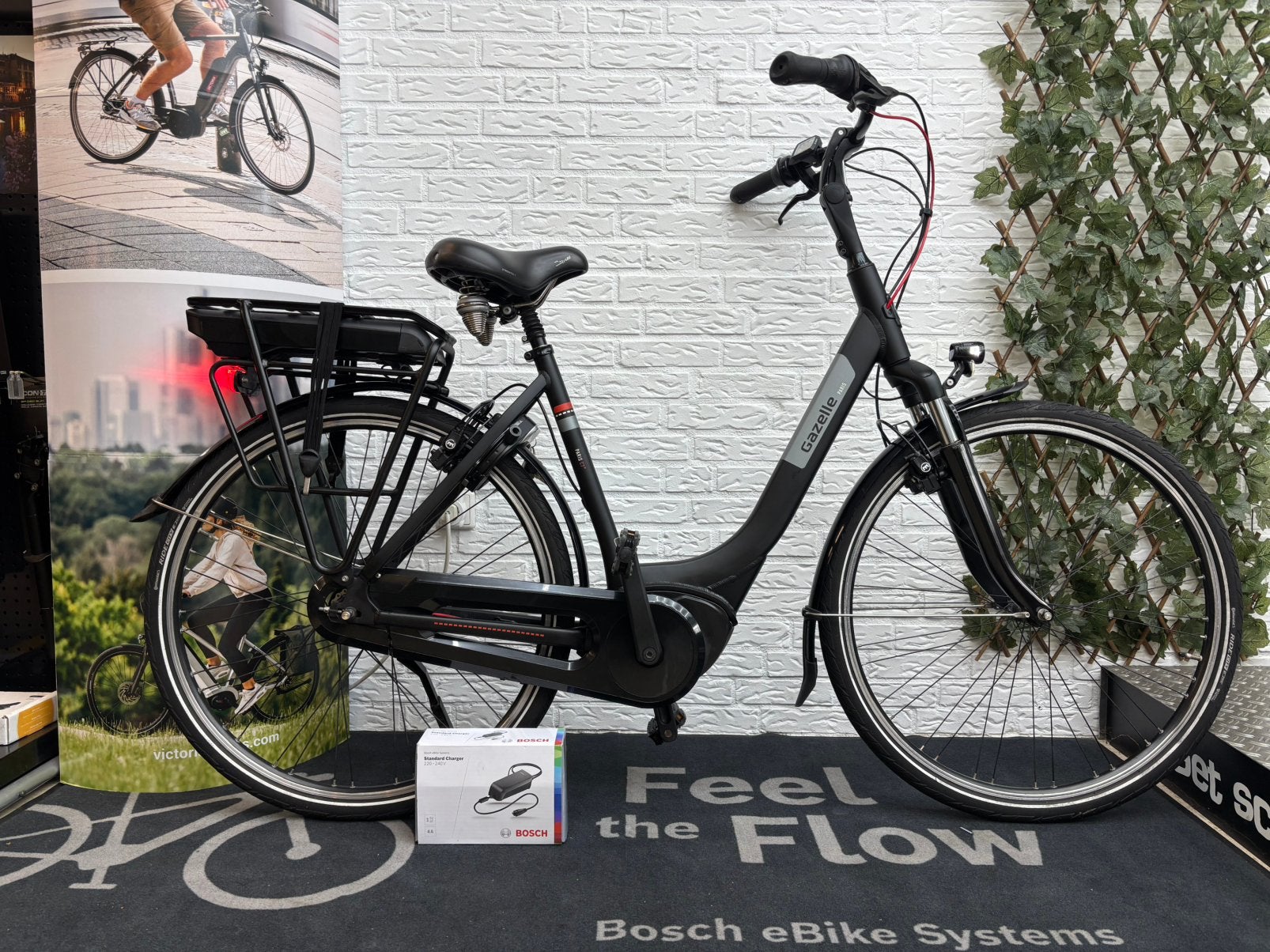 Gazelle Paris C7+Bosch Active Line Plus 400Wh, Ophalen of Verzenden, Zo goed als nieuw, 51 tot 55 cm, 50 km per accu of meer