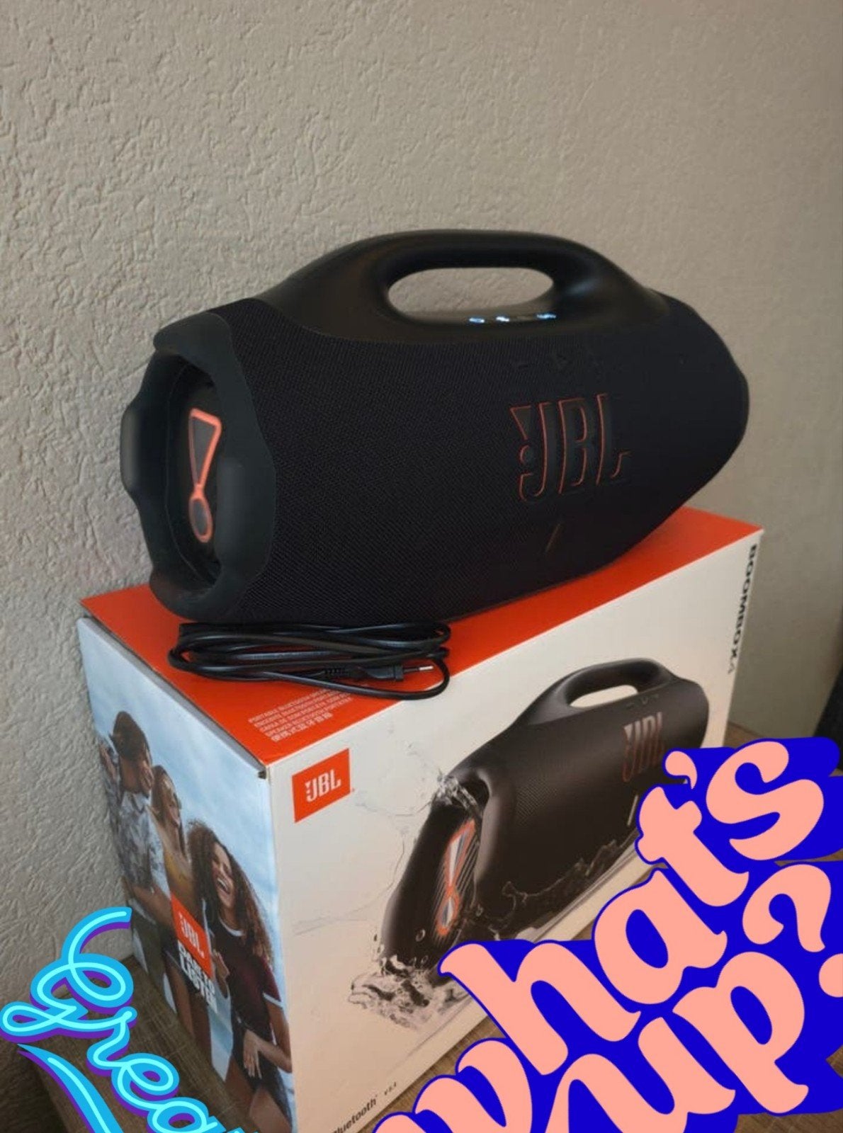 JBL Boombox 4 Draagbare Bluetooth Speaker Zwart, Audio, Tv en Foto, Luidsprekers, JBL, Zo goed als nieuw, Draagbare speaker, Bluetooth
