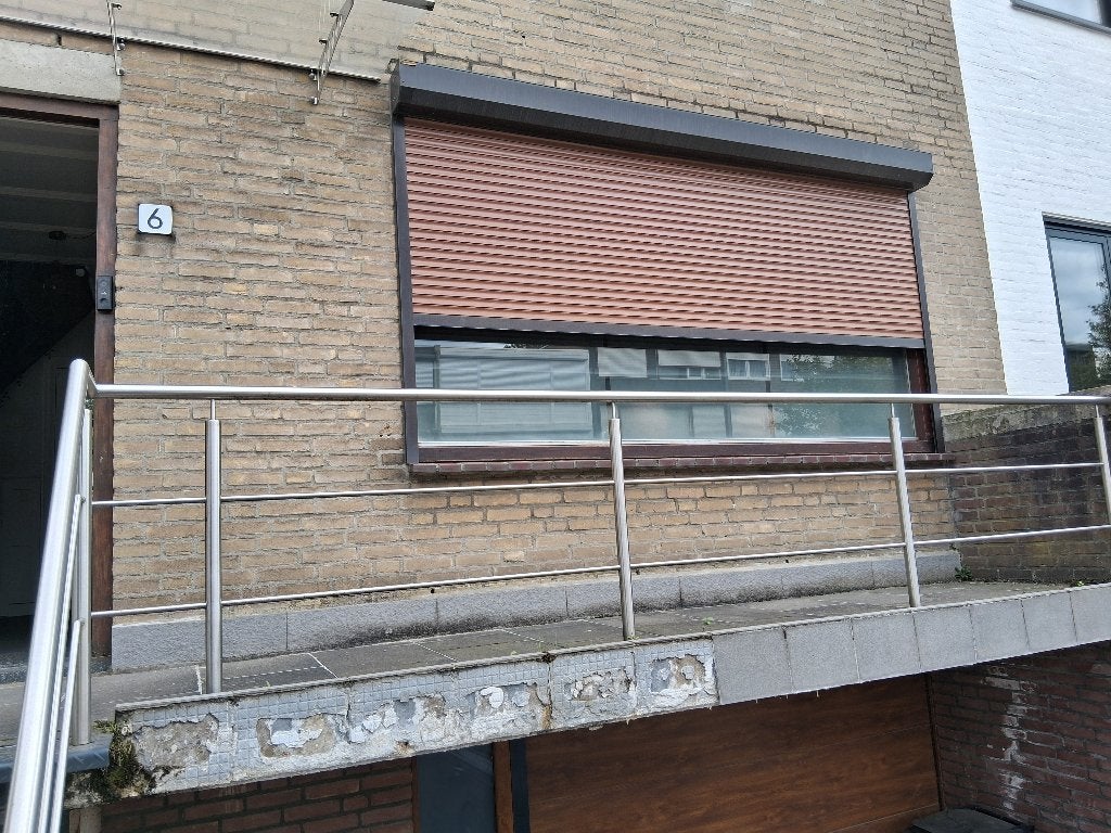 set van 3 electrische rolluiken, Doe-het-zelf en Verbouw, Ophalen, Gebruikt, Bruin, 200 cm of meer