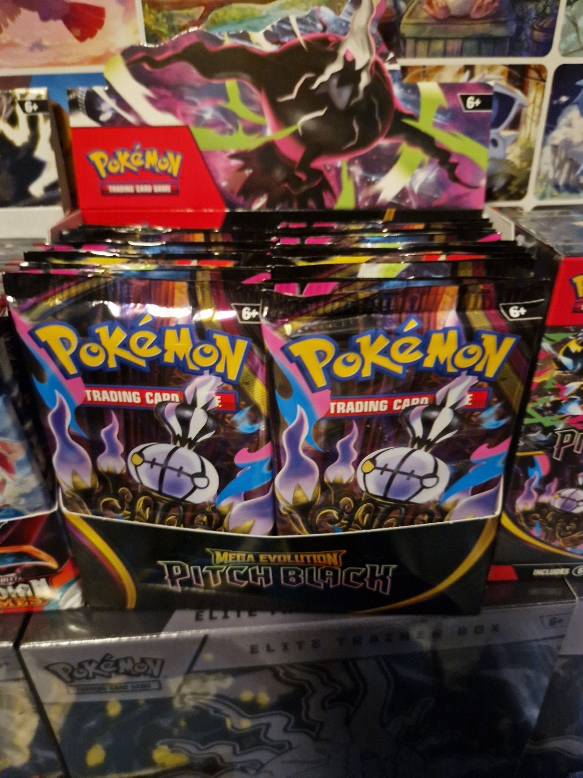 Pokemon Pitch Black Booster Packs, Ophalen of Verzenden, Nieuw, Booster, Foil