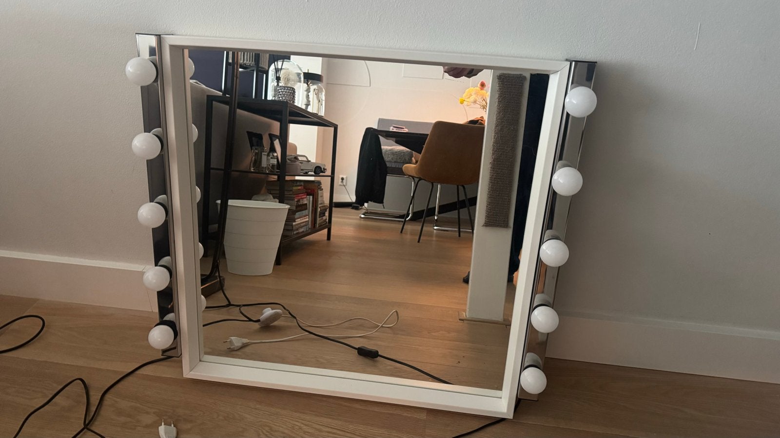 IKEA Musikt spiegel met verlichting, Ophalen, Gebruikt, Minder dan 100 cm, Rechthoekig