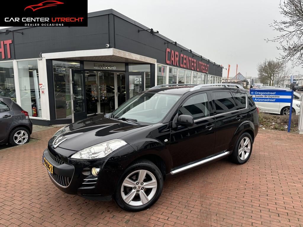 Peugeot 4007 2.2 HDiF Platinum | 7p | airco | (bj 2010), Auto's, Peugeot, Euro 5, Gebruikt, Zwart, 7 stoelen