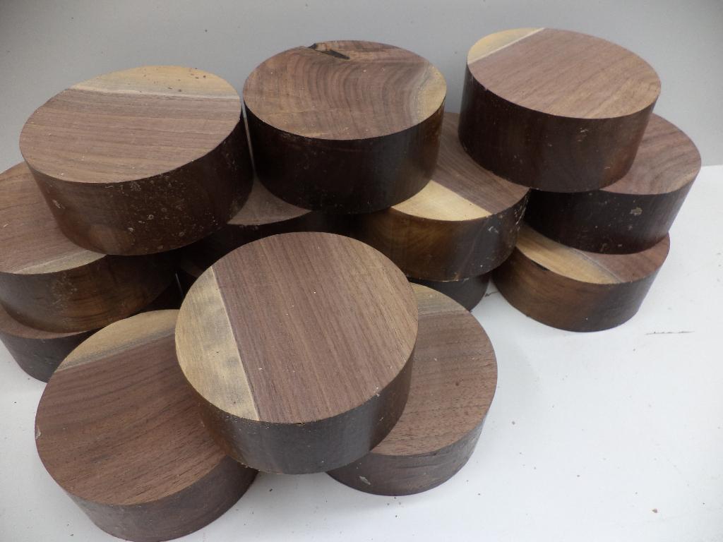 notenhout bowl blanks schijven sokkel schaaltje draaihout, Ophalen of Verzenden, Nieuw