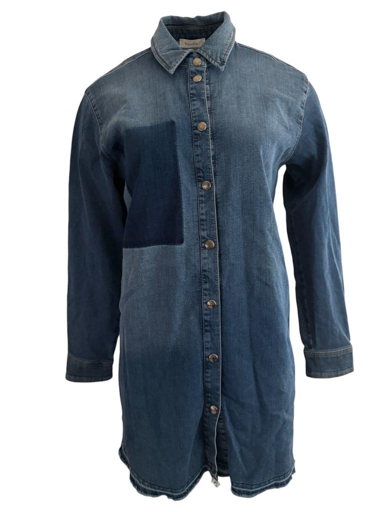 Vanilia jurk XS, Kleding | Dames, Jurken, Zo goed als nieuw, Maat 34 (XS) of kleiner, Blauw, Boven de knie, Ophalen of Verzenden