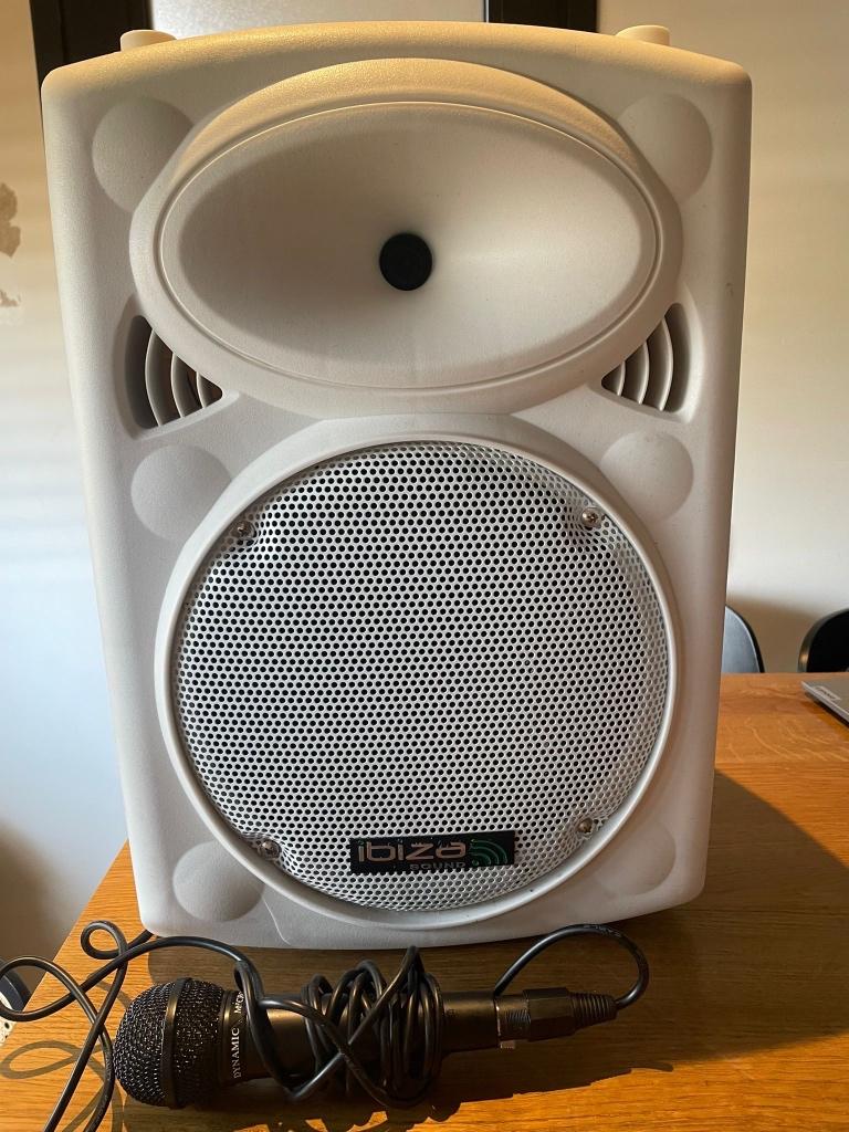 Ibiza sound PORT10UHF-BT-WH, Ophalen, Gebruikt, 120 watt of meer, Overige merken