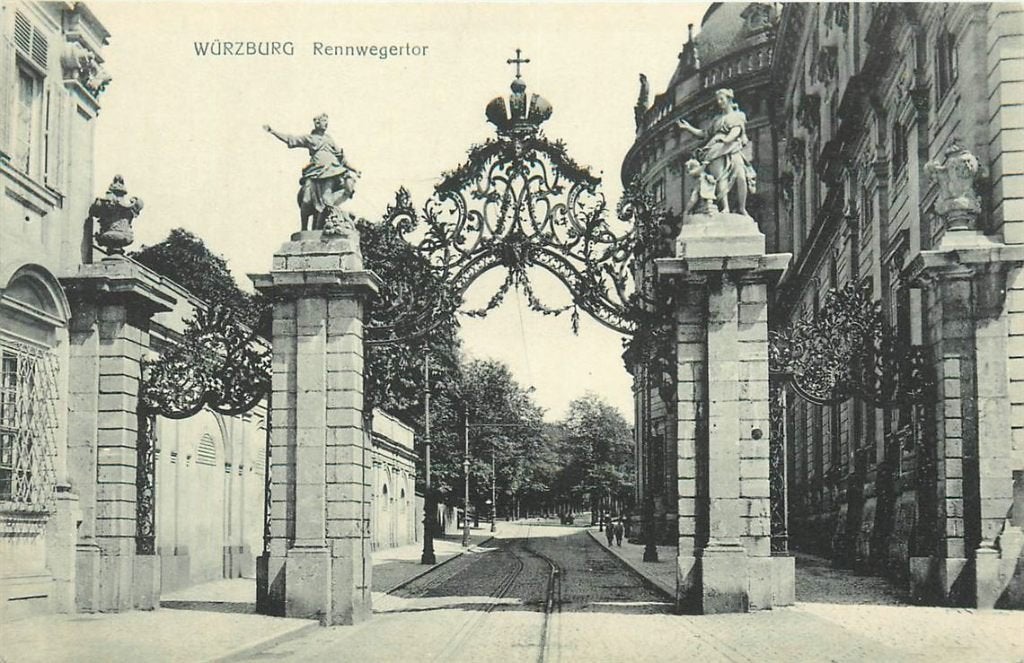 701-299-009 Wurzburg Rennwegertor, Verzenden, Voor 1920, Duitsland