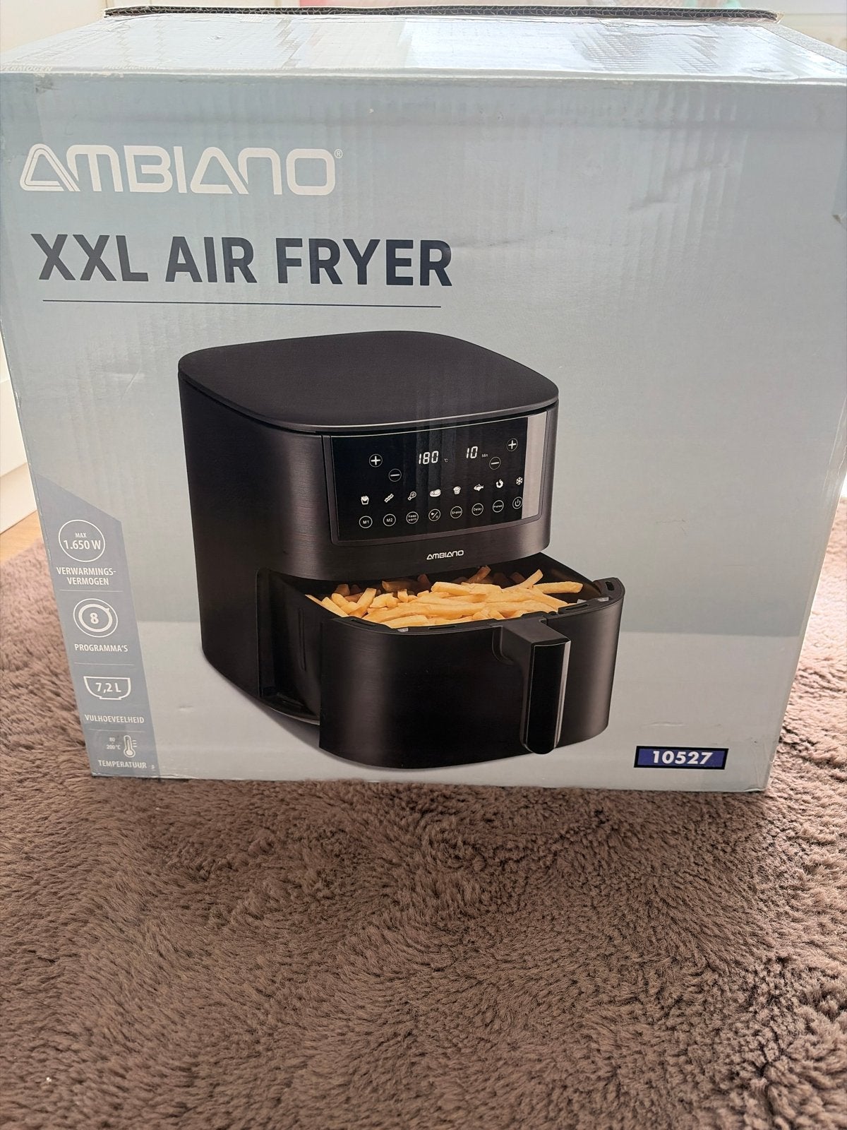 Ambiano XXL Airfryer - Nieuw in doos, Ophalen, Nieuw, Airfryer XXL, 1500 gram of meer
