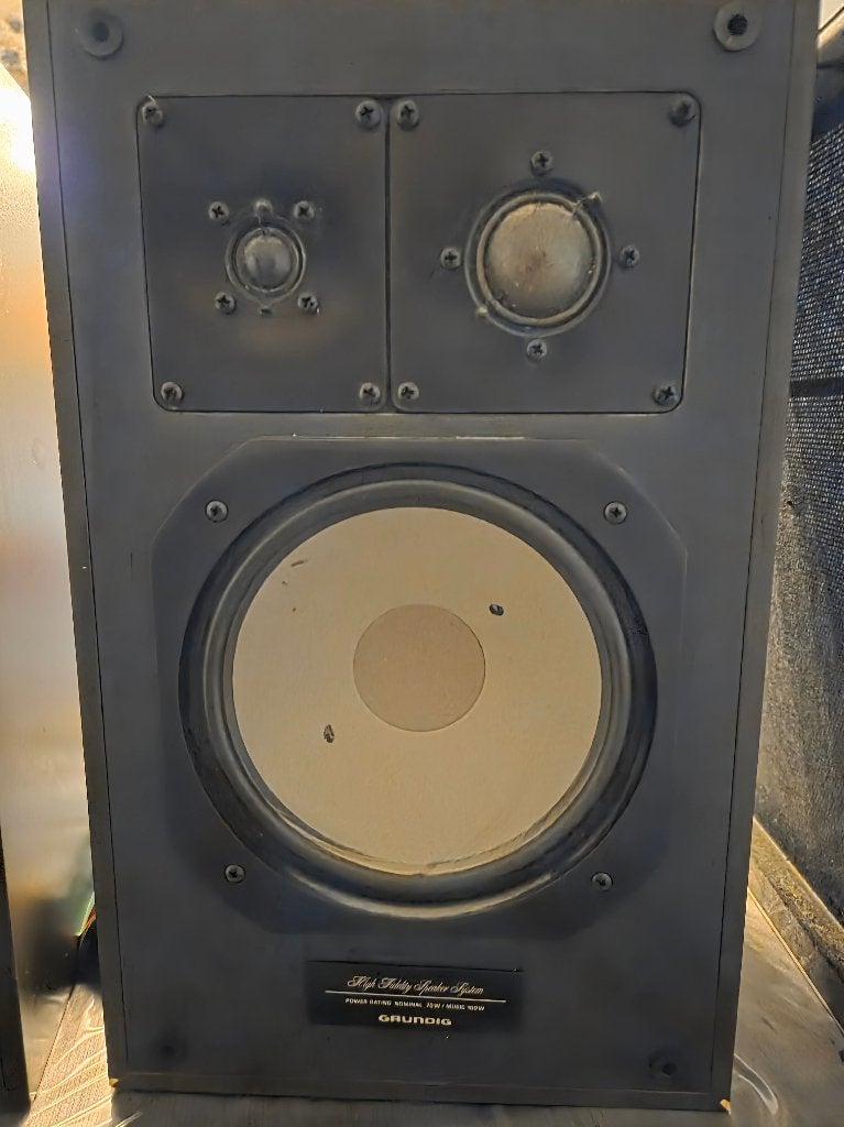 Grundig BOX 860A High Fidelety speakers, Stereo speakers, Gebruikt, 60 tot 120 watt, Ophalen