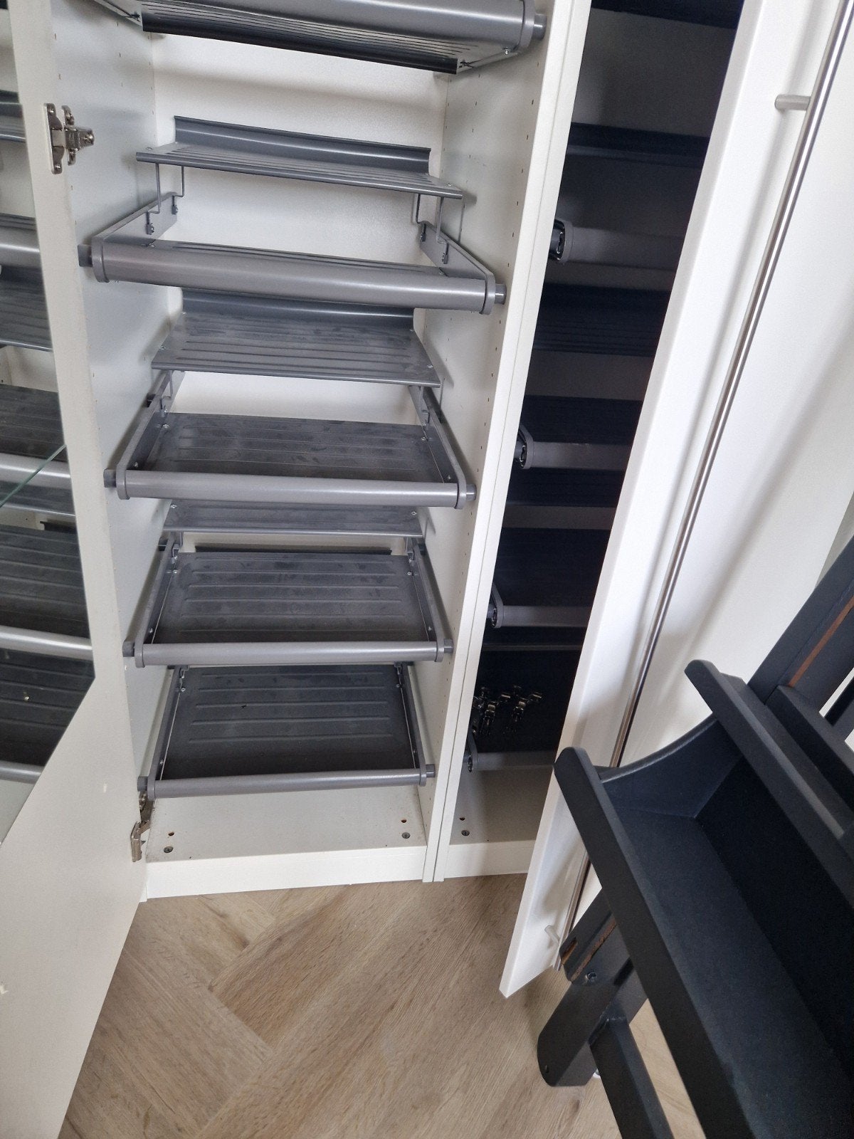 IKEA KOMPLEMENT Uittrekbaar schoenenrek, donkergrijs, Ophalen, Gebruikt