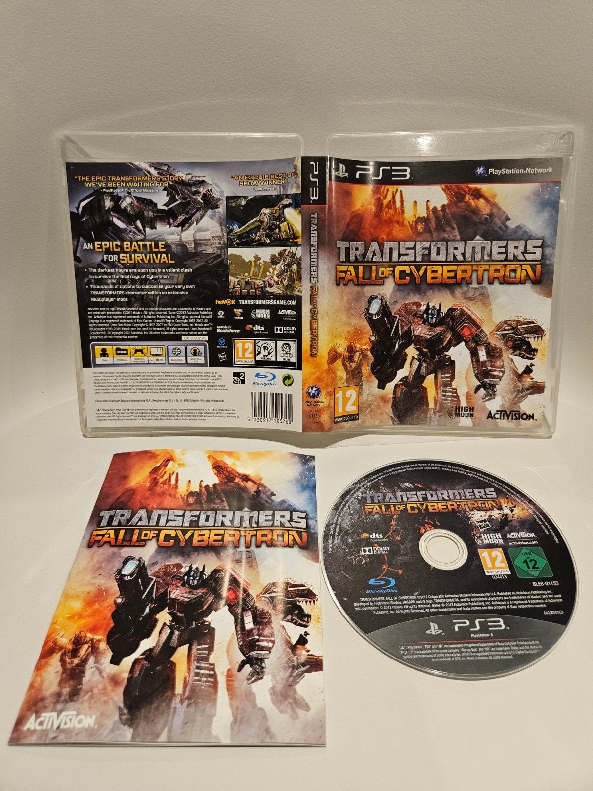 Transformers Fall of Cybertron PS3, Avontuur en Actie, 1 speler, Ophalen of Verzenden, Zo goed als nieuw