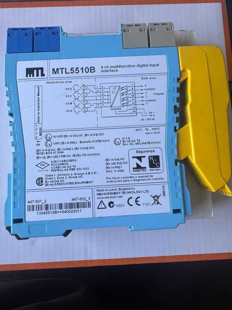 MTL5510B 4-kanaals digitale input interface – veilige, Nieuw, Ophalen of Verzenden, Motor en Techniek, MTL5510B