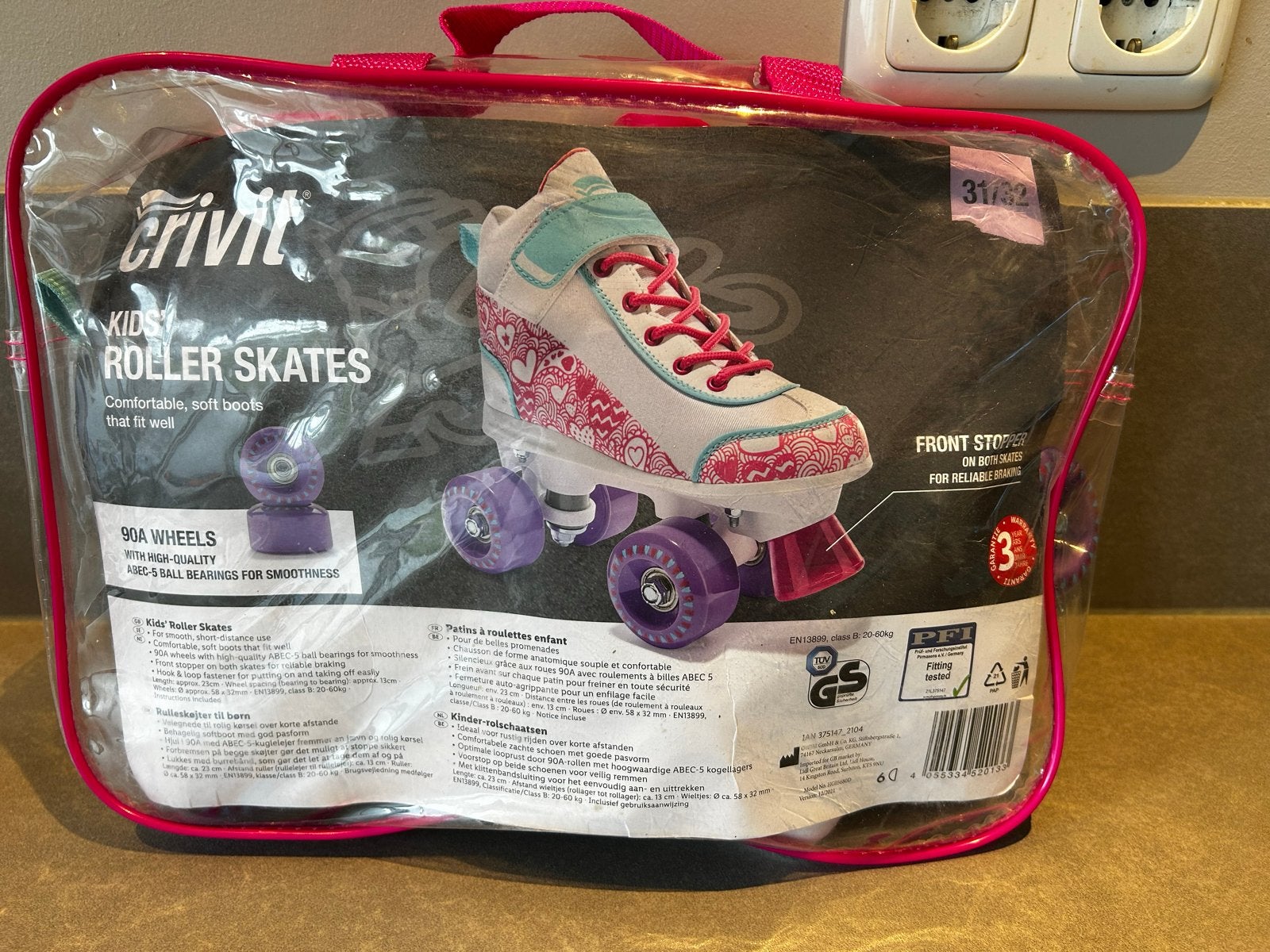 Crivit Kids Roller Skates - Maat 31/32 rolschaatsen, Ophalen of Verzenden, Zo goed als nieuw, Kinderen