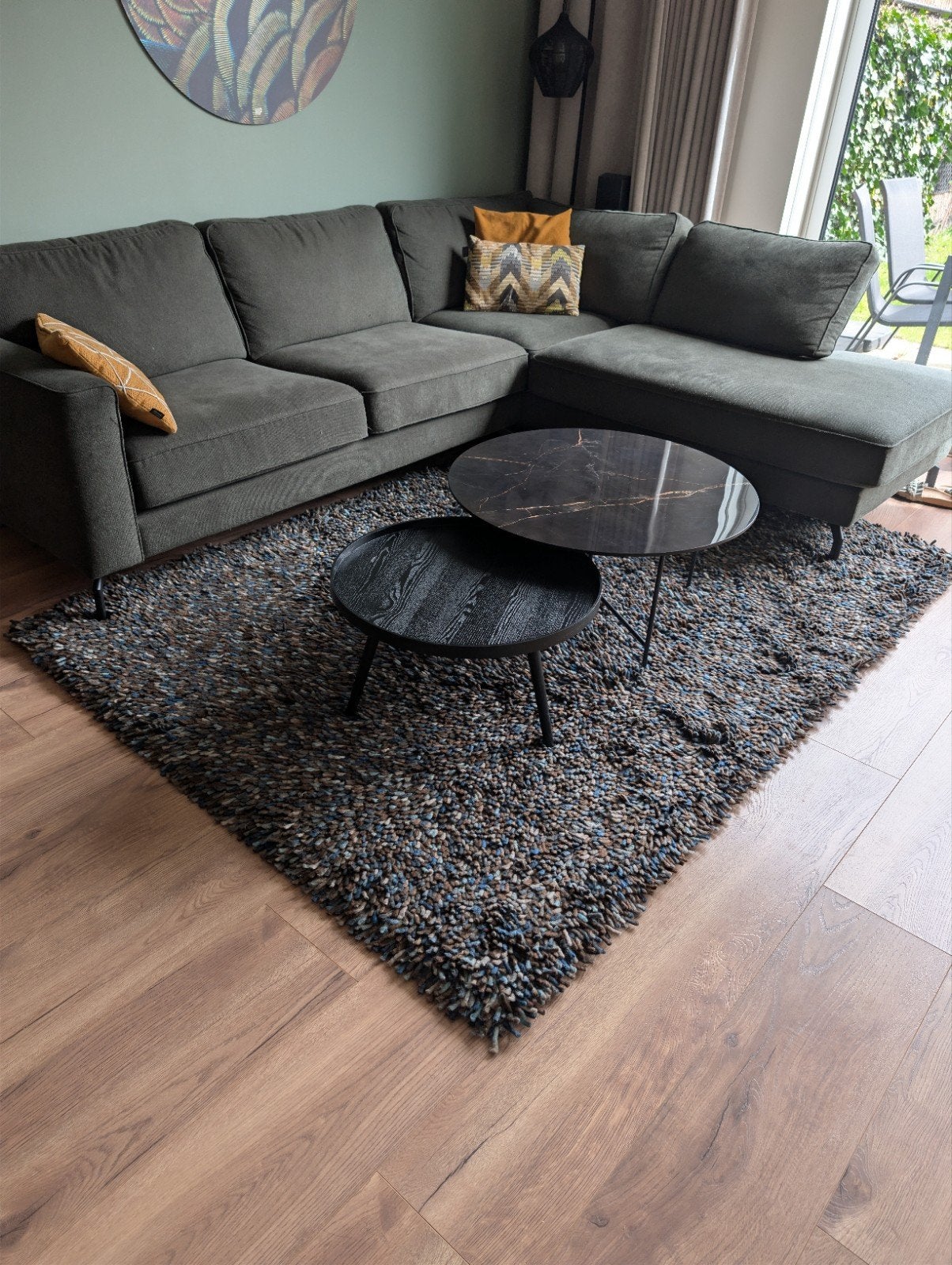 Brink en Campman Rocks vloerkleed 170x240cm, Ophalen, Modern, Shaggy, 150 tot 200 cm, 200 cm of meer