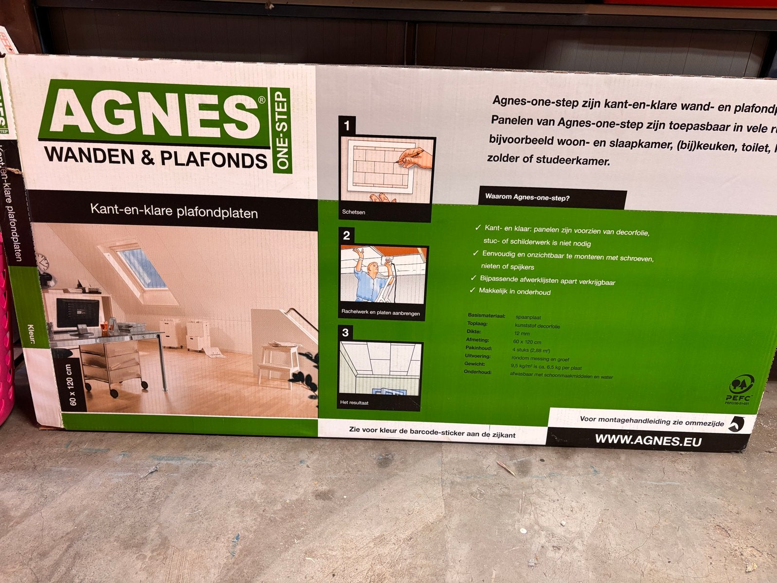 Twee Agnes kant-en-klare plafondplaten - Nieuw in verpakking, Ophalen, Nieuw