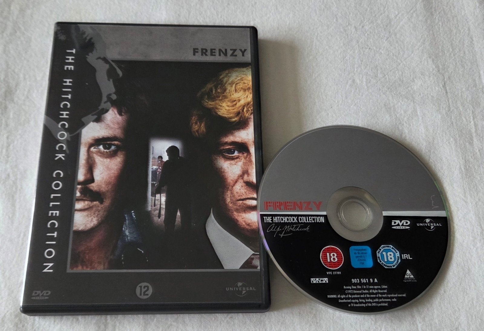 Alfred Hitchcock Frenzy Dvd Thriller, Vanaf 16 jaar, Ophalen of Verzenden, Zo goed als nieuw, Actiethriller