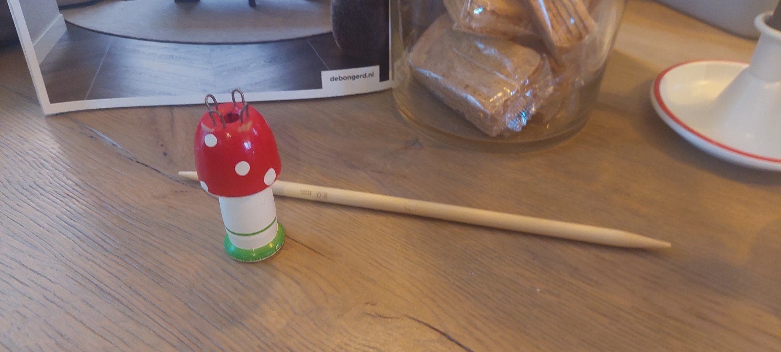 VINTAGE PADDESTOEL PUNNIKKLOSJE MET PEN  -punnikklos-, Ophalen of Verzenden