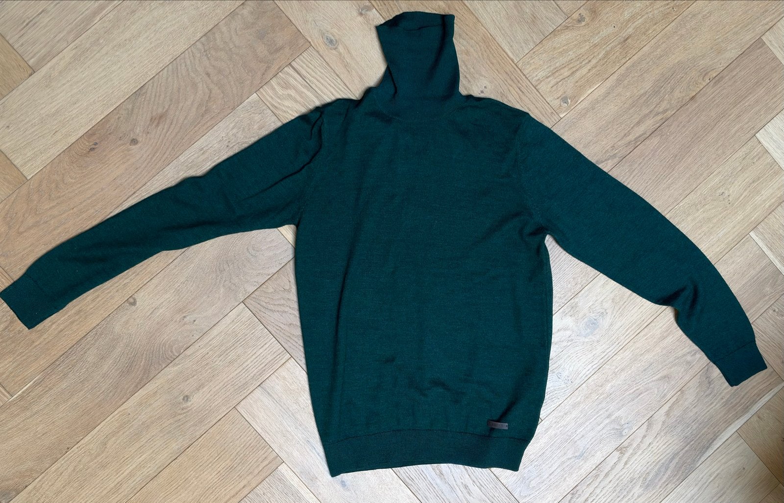 Bigotti coltrui 50% linnen 50% acryl size M, Ophalen of Verzenden, Zo goed als nieuw, Maat 48/50 (M), Groen