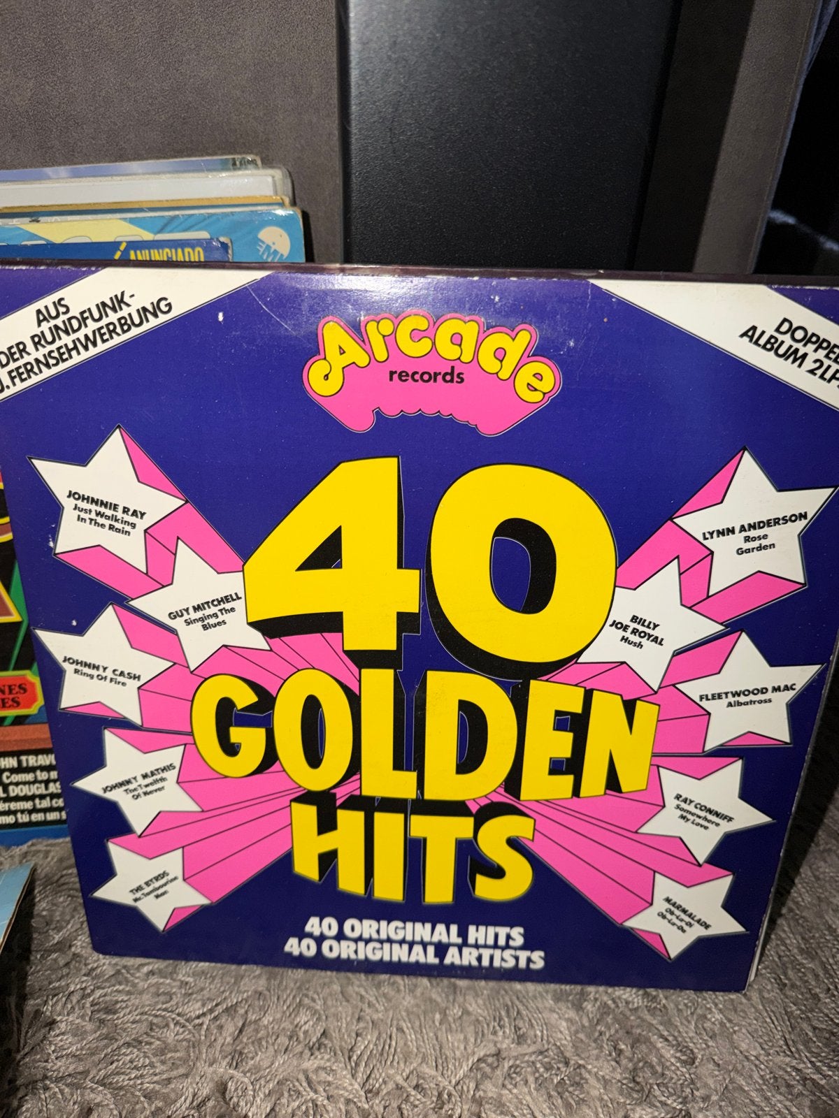 2.   Arcade Records - 40 Golden Hits (Dubbelalbum 2LP), Ophalen of Verzenden, Gebruikt, Pop