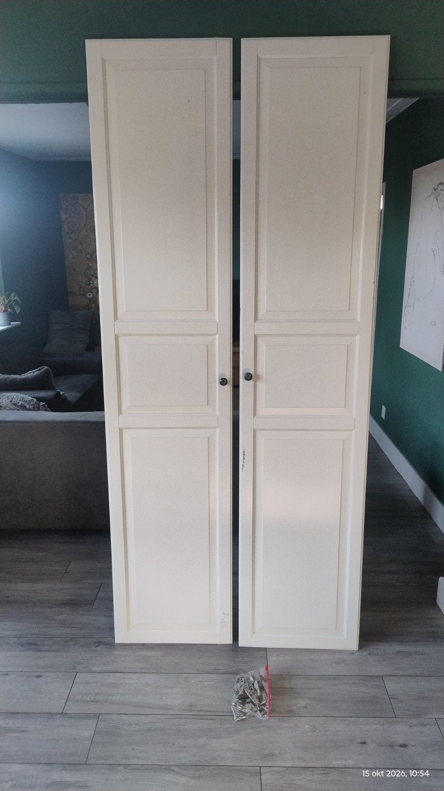 IKEA PAX Birkland  deuren 50x236 cm (2 stuks), Ophalen, Minder dan 50 cm, Gebruikt, 200 cm of meer