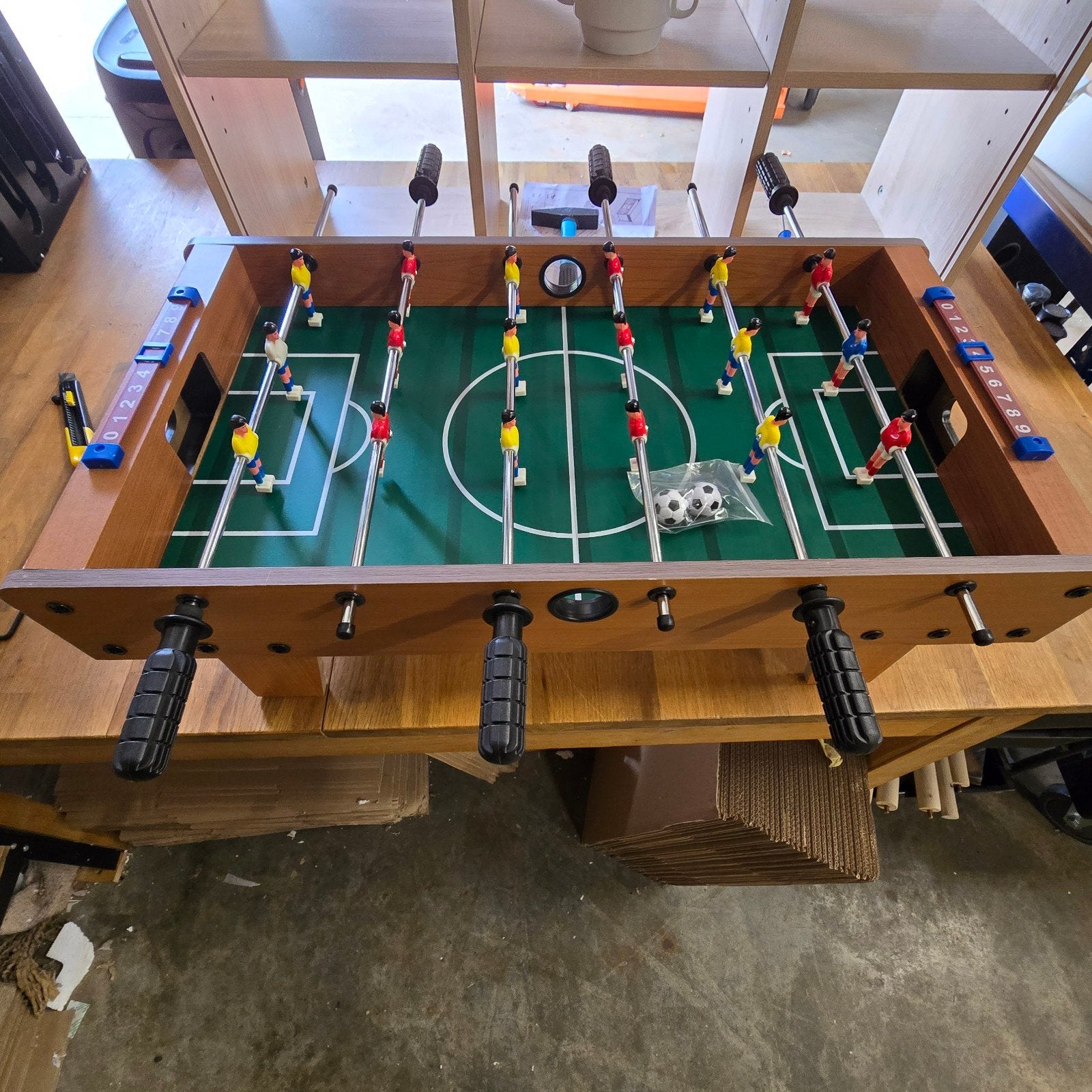 Relaxdays Tafelvoetbaltafel 69 cm – Voetbaltafel – Nieuw, Ophalen, Nieuw, Babijhandel@gmail.com, Babij