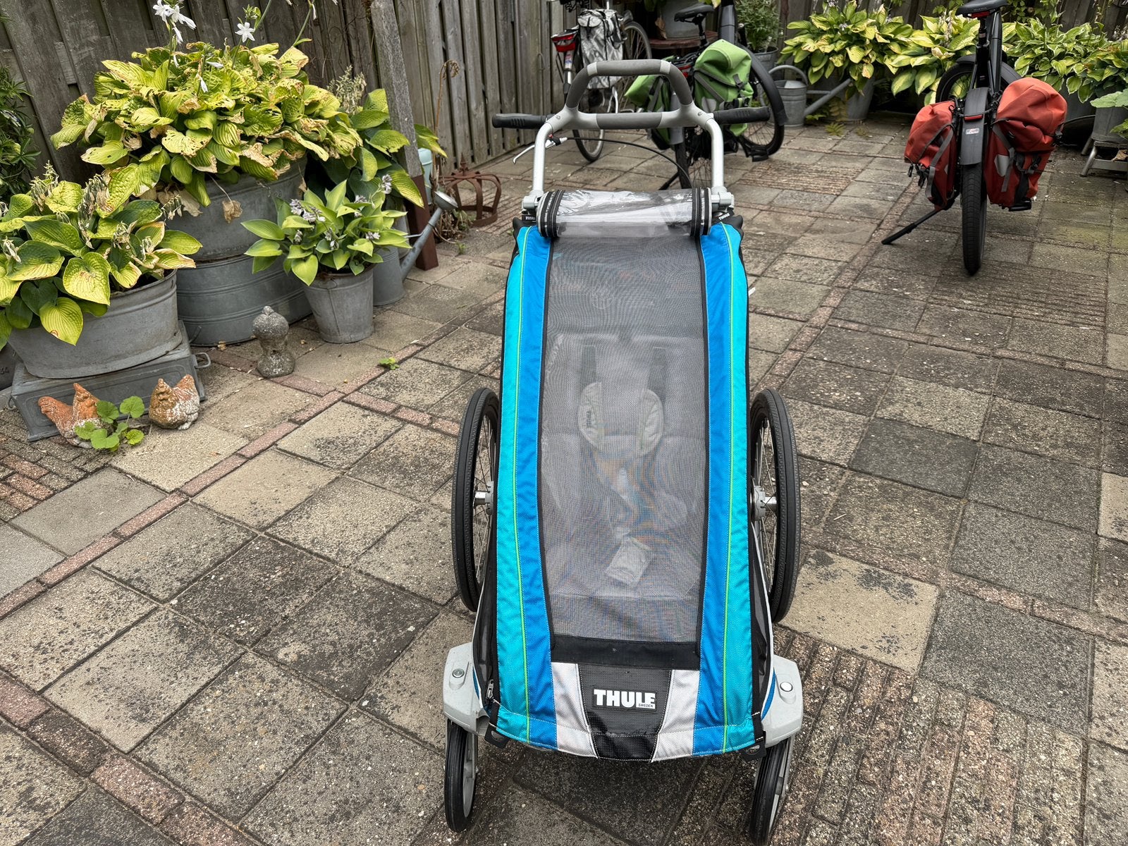 Thule chariot cx 1, Fietsen en Brommers, Fietsaccessoires | Aanhangers en Karren, Ophalen, Gebruikt, Opvouwbaar, 20 tot 40 kg