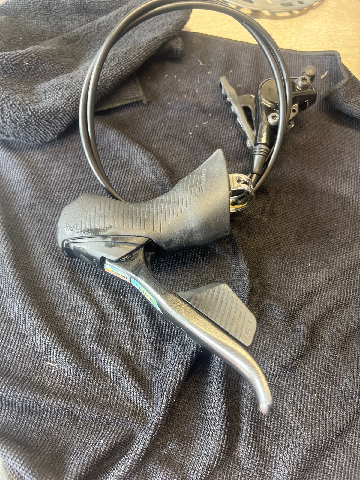 SRAM Force D2 Shifterset met remklauwen (zonder remblokjes), Ophalen, Remmen, Gebruikt, Overige materialen