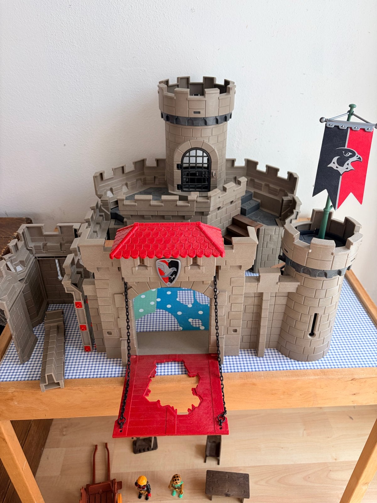 Playmobil Kasteel met ridders en accessoires, Ophalen, Gebruikt, Complete set, Kasteel/Fort