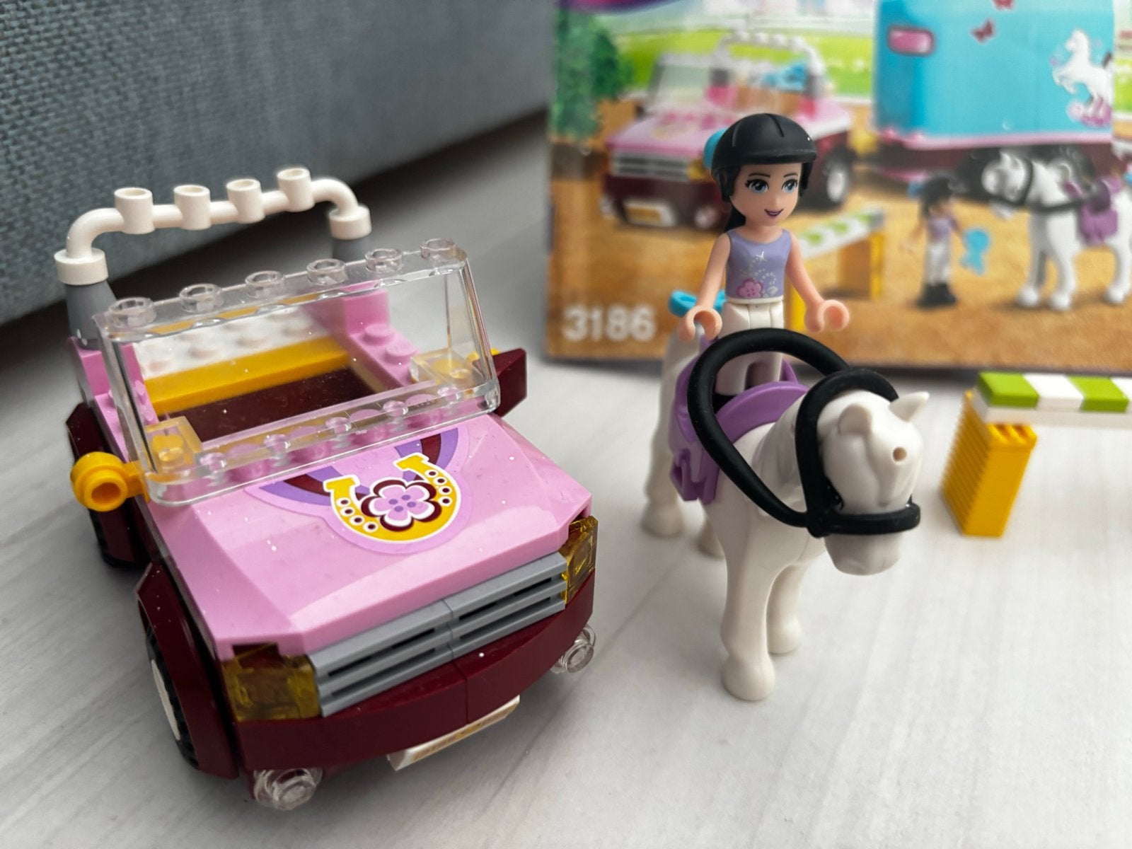 Lego Friends Paardentrailer met Auto en Accessoires, Ophalen of Verzenden, Gebruikt, Overige merken