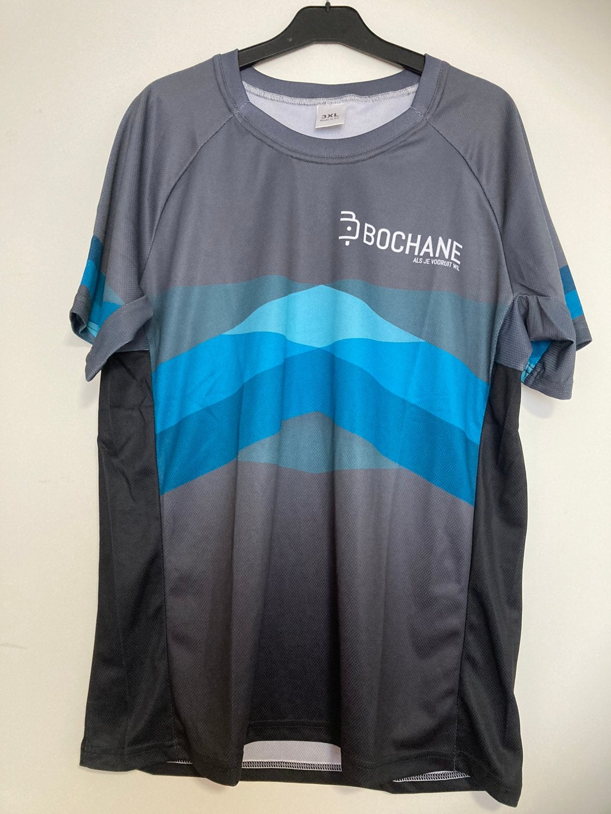 Bochane fietstshirt / Sportshirt 3XL Grijs/Blauw, Ophalen of Verzenden, Zo goed als nieuw, Bovenkleding, Heren