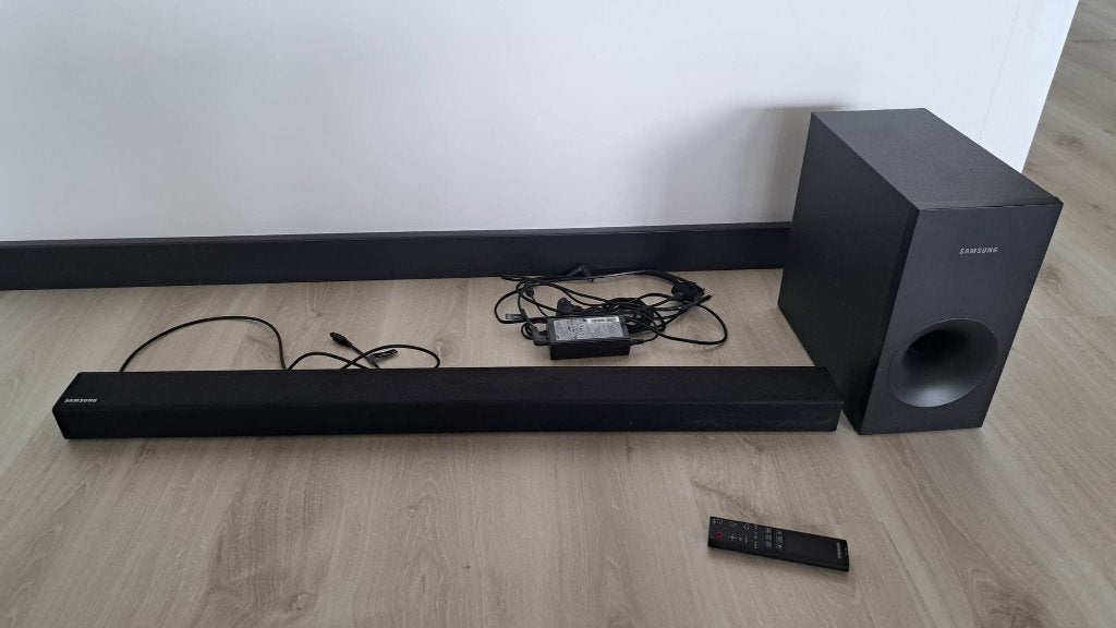 Samsung soundbar HW-K360 + subwoofer, Ophalen, Bluetooth, Gebruikt