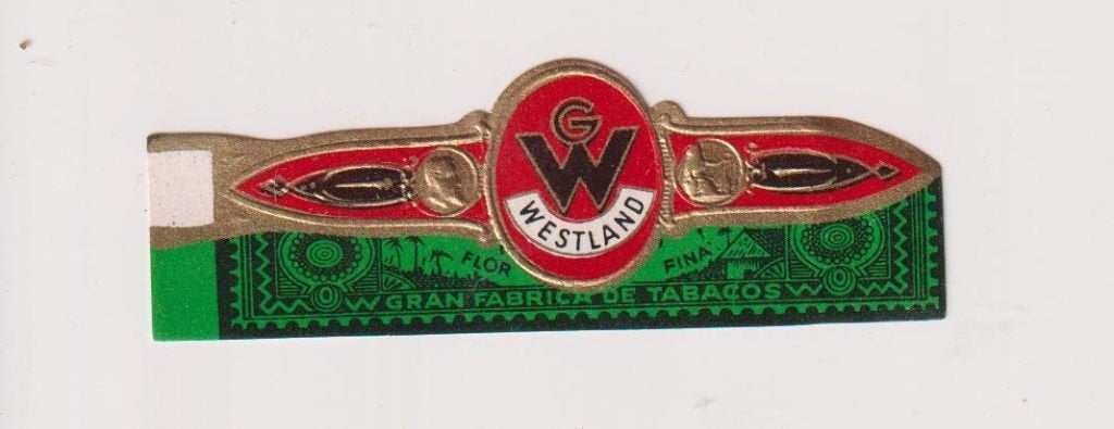 sigarenbanden - WESTLAND, Ophalen of Verzenden, Zo goed als nieuw, Sigarenbandjes