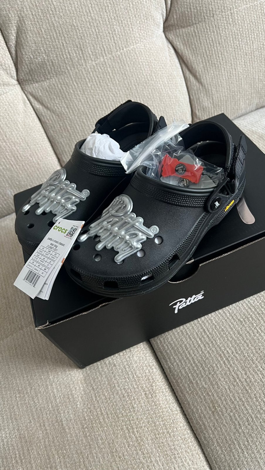 Crocs X Patta EXP clogs, Klompen, Zwart, Nieuw, Ophalen of Verzenden