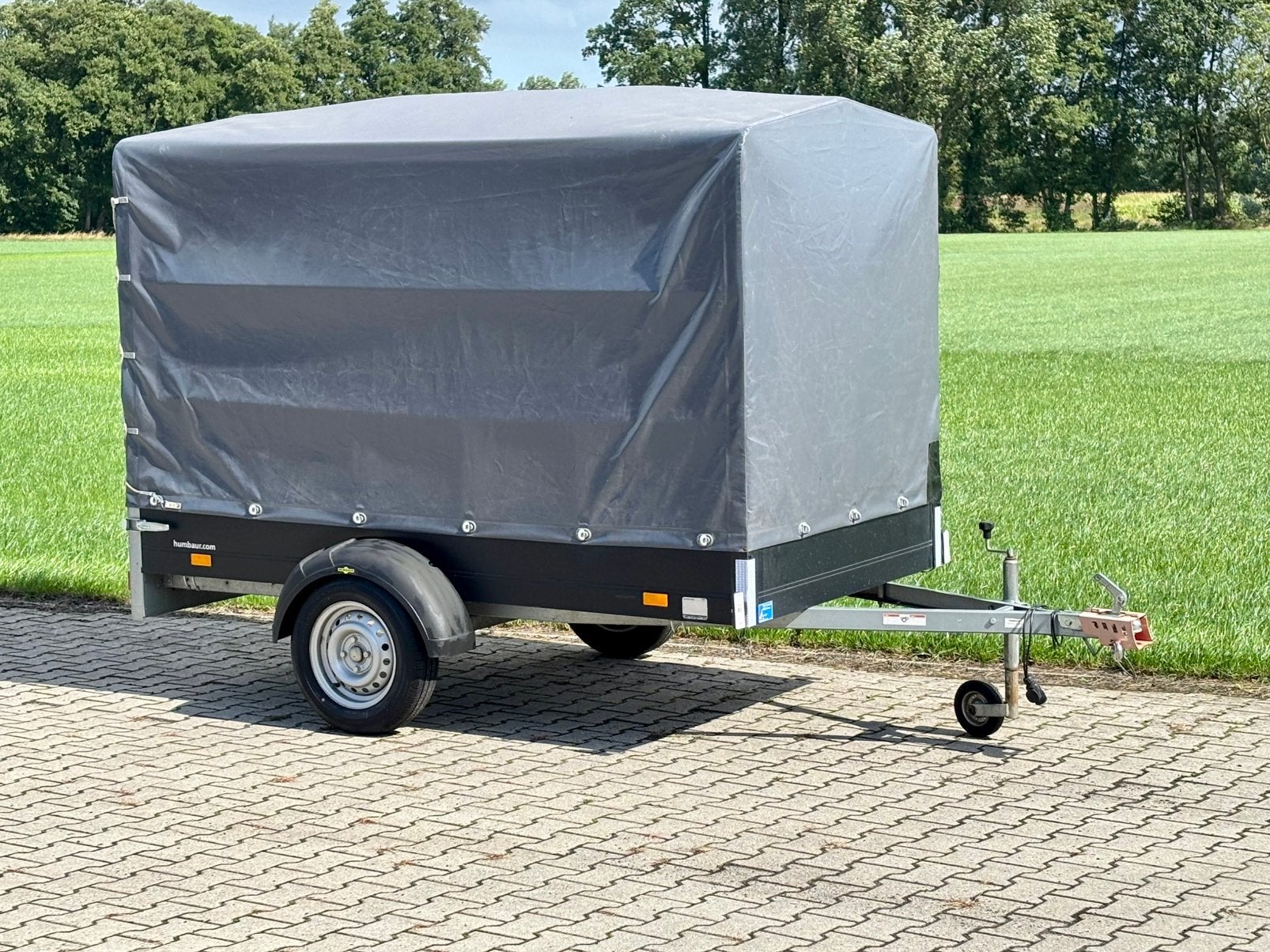Huif aanhanger XL huifaanhanger gesloten dichte aanhangwagen, Ophalen, Zo goed als nieuw