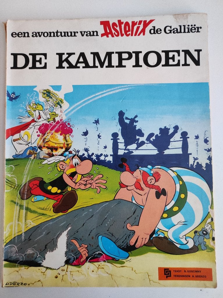 Asterix De Kampioen eerste druk Geillusteerde Pers 1969., Boeken, Stripboeken, Gelezen, Eén stripboek, Ophalen of Verzenden, Goscinny & Uderzo