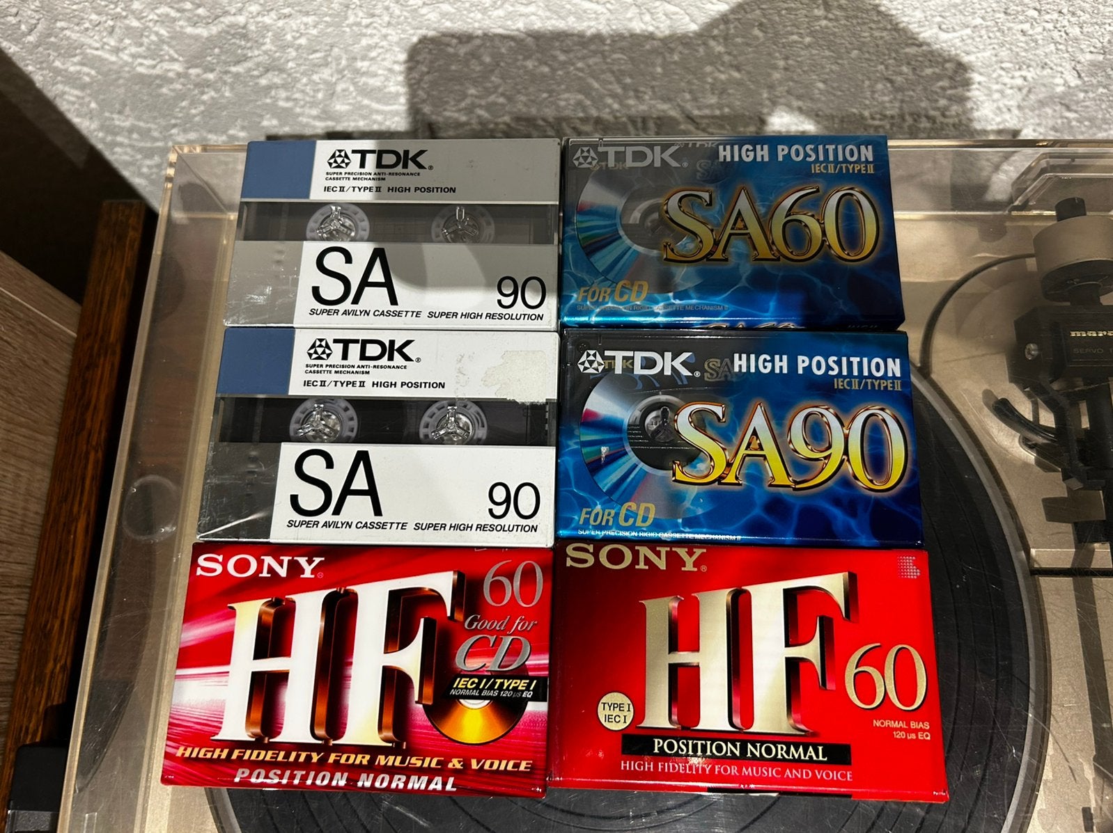 6x nieuwe onbespeelde cassettebandjes, Cd's en Dvd's, 2 t/m 25 bandjes, Overige genres, Ophalen of Verzenden, Nieuw in verpakking