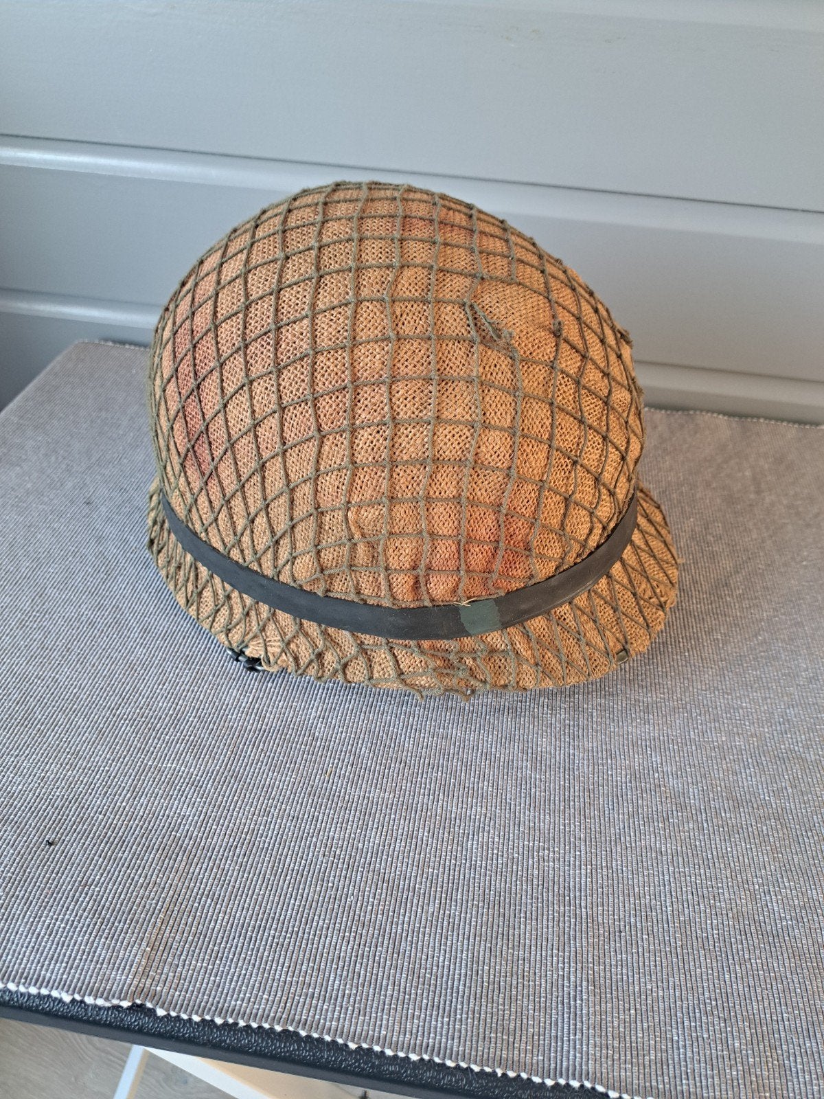 M1 helm met net en band -, Verzamelen, Ophalen of Verzenden, Landmacht, Amerika, Helm of Baret