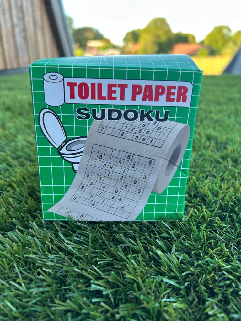 Wc papier sudoko, Ophalen of Verzenden, Nieuw, Wit, Overige typen