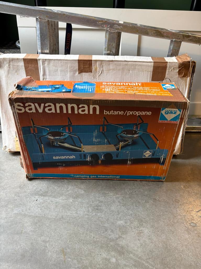 Savannah gasstel met twee pitten, Ophalen, Gebruikt