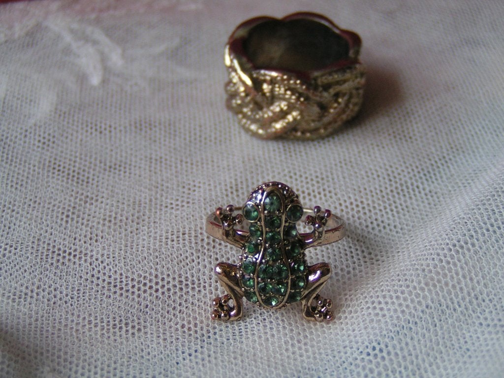 11 ringen oa met kikker nr XX 404, Overige materialen, Verzenden, Zo goed als nieuw, 17 tot 18